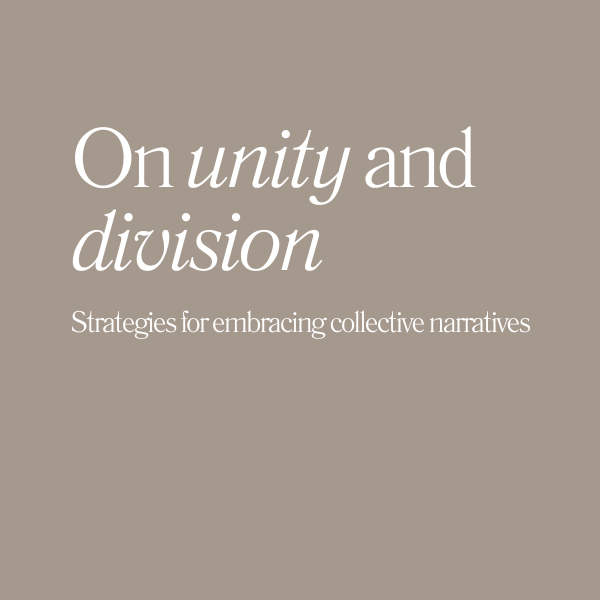 Mark Yettica-Paulson on unity and division.