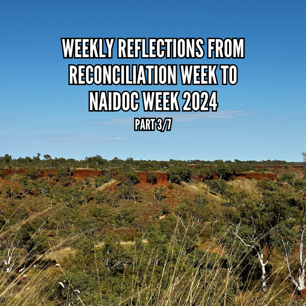 Mark's reflections on Reconciliation week to NAIDOC Week 2024